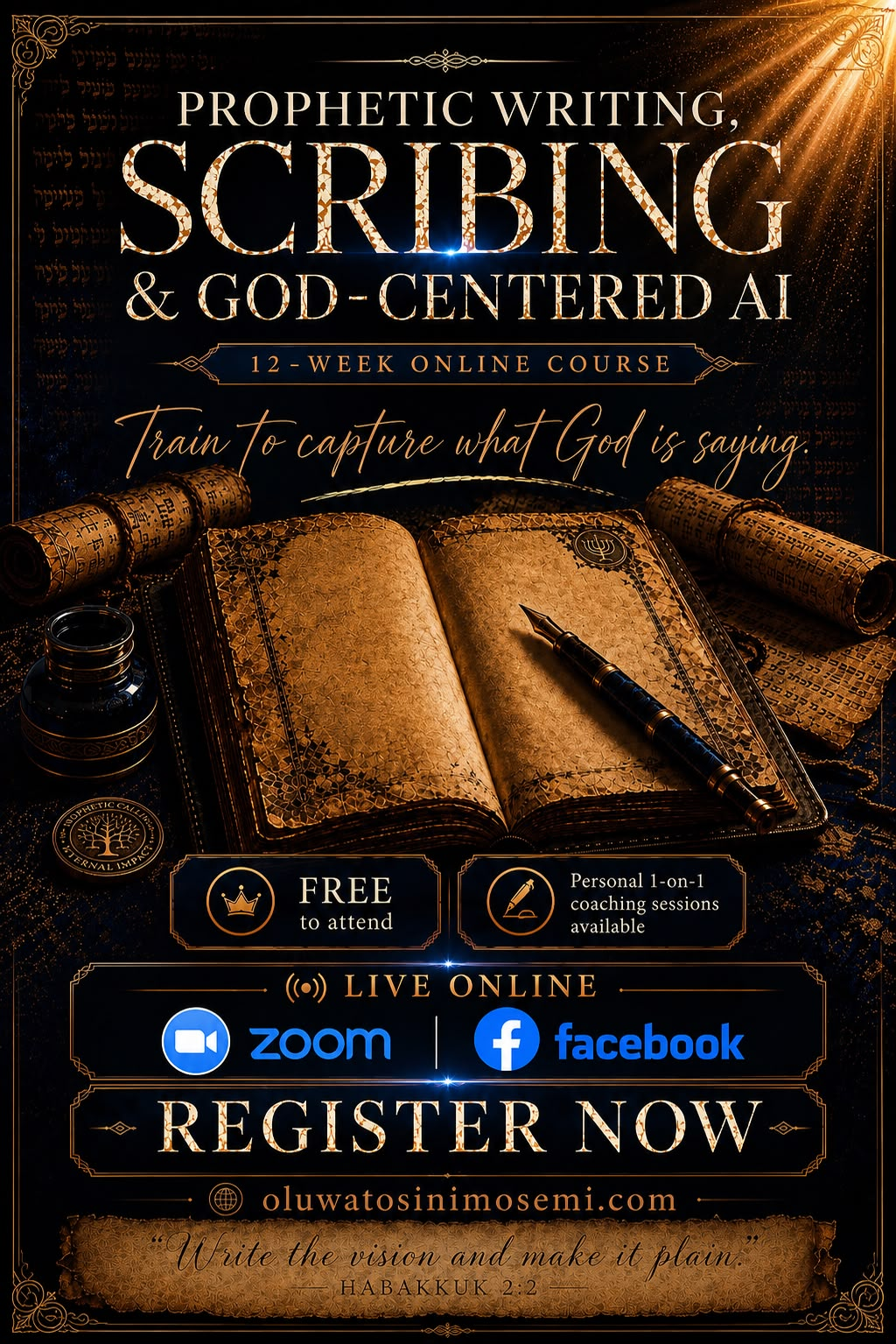Prophetic Writing, Scribing & God-Centered AI